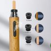 Portable Walnut Car Ashtray with Lazy Cigarette Holder - 4