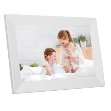 xclt1010 10.1" IPS Display WiFi Cloud Photo Frame, AU Plug (White) - 1