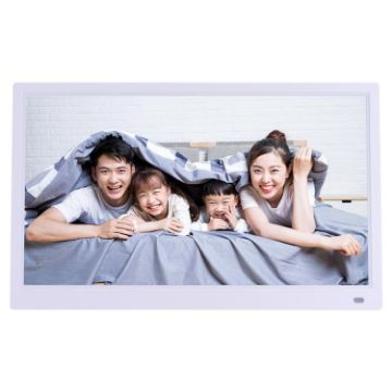 XCLT-1730 17.3" LED HD Screen WiFi Cloud Photo Frame, AU Plug White - 1