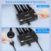 8K 60Hz Dual Monitor KVM Switch, USB3.0/HDMI, 2-Port, UK Plug - 3