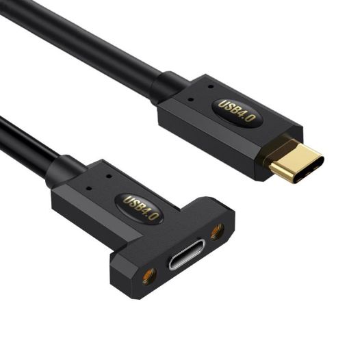 Type-C Male to Female Panel Extension Cable 1.8m with Ear - 1