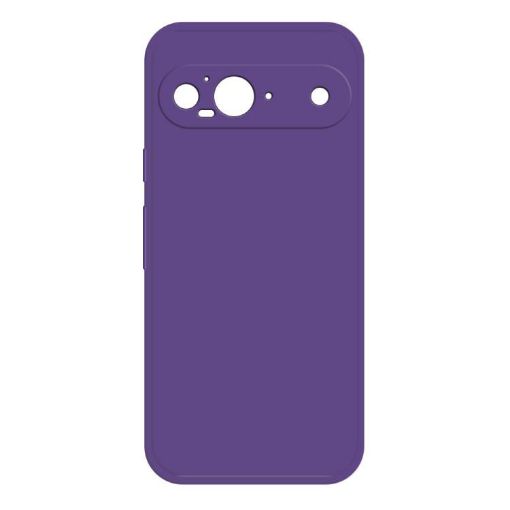 Google Pixel 9 Liquid Silicone Phone Case (Dark Purple) - 1