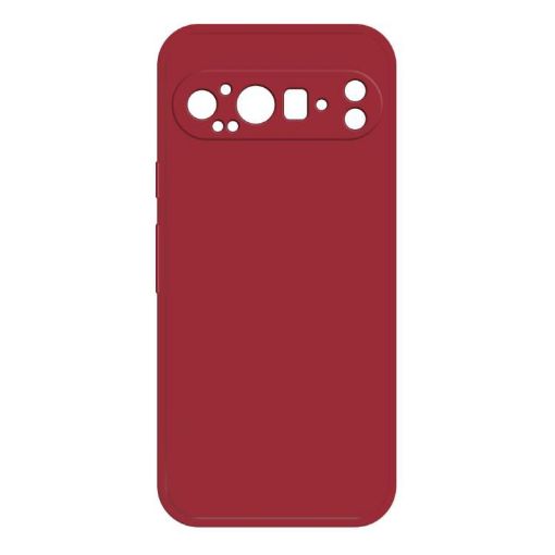 Google Pixel 9 Pro Dark Red Silicone Phone Case - 1