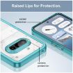 Colorful Series Transparent Blue Acrylic Hybrid Case for Phone 3a - 6