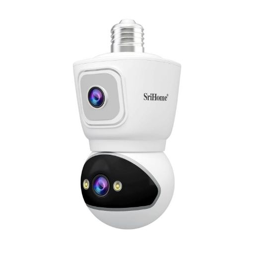4MP HD Indoor Light Bulb Camera SriHome SH067 (White) - 1