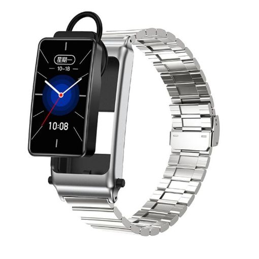 K80 1.57" IP67 Smart Watch with Earphone & Bluetooth Call Silver - 1