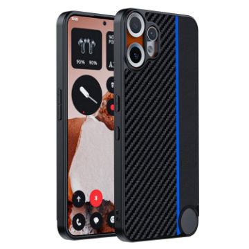 CMF Phone 2 Pro Ultra-thin Black Blue Carbon Fiber Case - 1