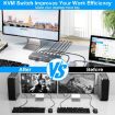 KCEVE KC-KVM9201 8K HDMI & USB3.0 Monitor KVM Switch, US Plug - 6