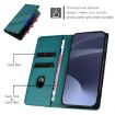 Ulefone Note 19 Dark Green Embossed Retro Leather Wallet Case - 4