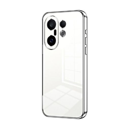 Vivo S30 Pro Mini Silver Transparent Plating Phone Case - 1