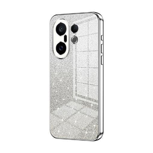 Vivo S30 Pro Mini Glitter Gradient Electroplated Case (Silver) - 1