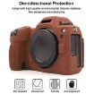 Nikon Z6III Coffee Litchi Texture Silicone Protective Case - 3