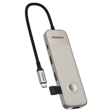 MOMAX DH19L 9-in-1 Type-C HUB Adapter Docking Station (Titanium Gold) - 1