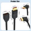 DP2.1 Male to Female 52Gbps 16K DisplayPort Adapter Cable 15cm - 3