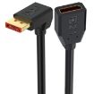 DP2.1 Male to Female Elbow 52Gbps 16K DisplayPort Adapter 50cm - 1
