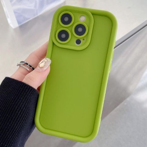 Fluorescent Green Shockproof TPU Case for iPhone 16 Pro - 1