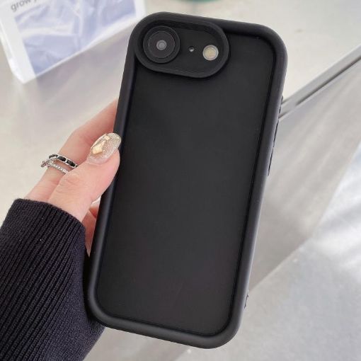 Shockproof Black TPU Case for iPhone SE/8/7 with Precise Cutouts - 1