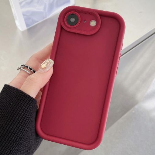 iPhone SE 2022/2020/8/7 Shockproof TPU Case Wine Red - 1