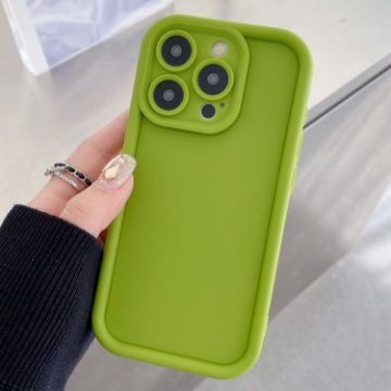 iPhone 12 Pro Max Shockproof Fluorescent Green TPU Phone Case - 1