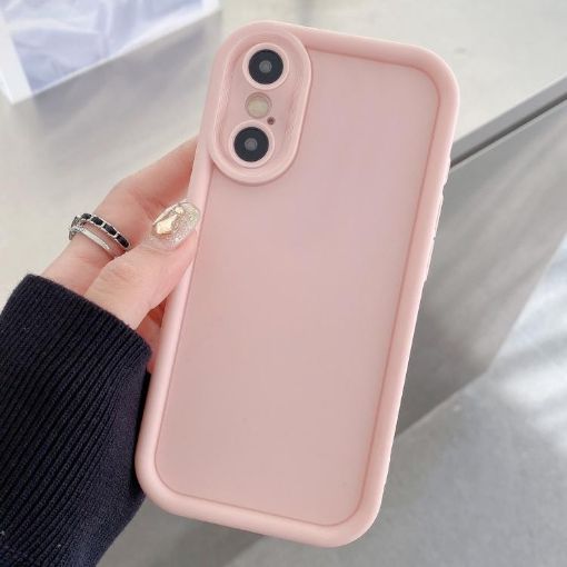 Light Pink Shockproof TPU Phone Case for iPhone X/XS - 1