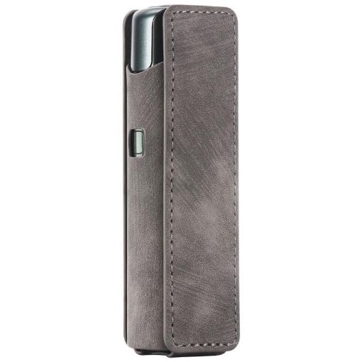 Lil Solid 3.0 Grey Frosted Retro PU Leather E-Cigarette Case - 1