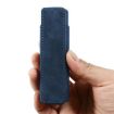 Frosted Retro Blue PU Leather Case for lil Solid 3.0 E-Cigarette - 3