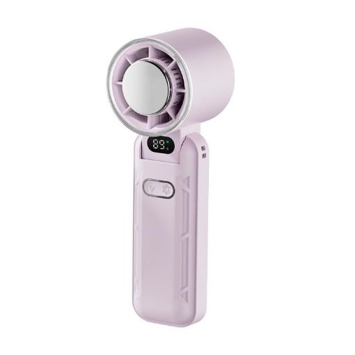 RD21 Purple Handheld Folding Cooling Fan - 1