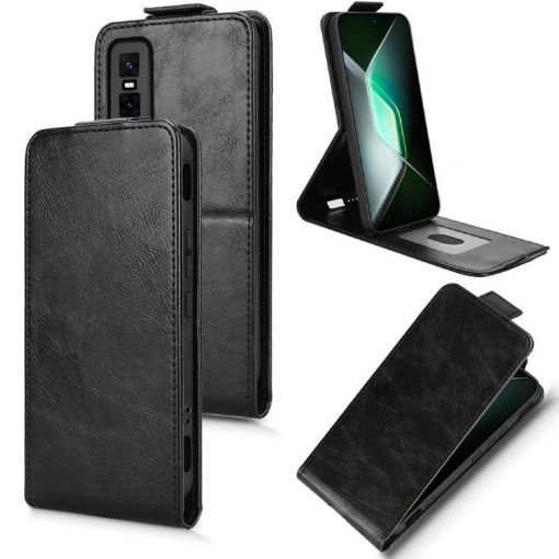 Infinix GT 30 Pro Flip Leather Case with Buckle - Black - 1