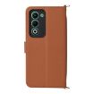OPPO A5 5G/4G Leather Case with Strap, 6-Card Slots (Brown) - 3