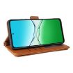 OPPO A5 5G/4G Leather Case with Strap, 6-Card Slots (Brown) - 6