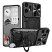 Nothing CMF Phone 2 Pro Case, CD Texture, Magnetic Holder, Black - 1