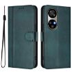 Ulefone Note 17 Pro Retro Leather Case, Dark Green, Line Splicing Buckle - 2