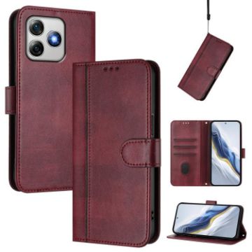Ulefone Note 18 Ultra/Pro Retro Leather Case, Wine Red - 1