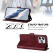 Ulefone Note 18 Ultra/Pro Retro Leather Case, Wine Red - 4