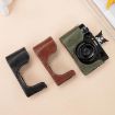 FUJIFILM X100VI Coffee Buffalo Texture PU Leather Camera Case - 2