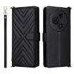 TCL 605/60 SE Leather Phone Case with 6-Card Slots & Wrist Strap - 1