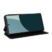 Sharp Aquos R10/R9 Flip Leather Case - Black Cubic Grid Texture - 4