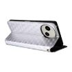 Sharp Aquos R10/R9 Flip Leather Case, Cubic Grid Texture, Silver - 5