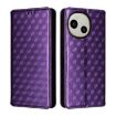Sharp Aquos R10/R9 Purple Cubic Grid Leather Flip Case - 2
