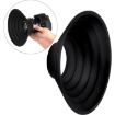 Black 50-70mm Universal Silicone Lens Hood - 2