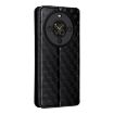 Fossibot S3 Pro Black Cubic Grid Leather Flip Phone Case - 3