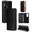 Ulefone Note 17 Pro Cubic Grid Flip Leather Case (Black) - 1