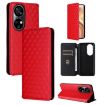 Ulefone Note 17 Pro Red Flip Leather Case with Cubic Grid Texture - 1