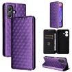 Ulefone Note 21 Purple Flip Leather Case with Cubic Grid Texture - 1