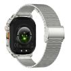AK80 Smart Watch, BT Call, Health Monitoring Fitness Tracker Silver Mesh - 4