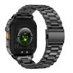 AK80 BT Call Smart Watch, Health Monitoring Fitness Tracker (Black Steel) - 4