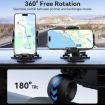 JOYROOM JR-ZS259 Car Phone Holder: Triple Adhesion Claw (Black) - 5