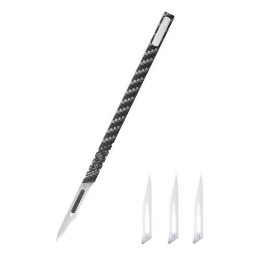 QianLi TX01 Carbon Fibre Non-Magnetic Anti-Static Knife Handle - 1