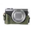 Canon G7 X Mark III Retro Green Leather Camera Case with Strap - 4