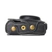 Canon G7 X Mark III/G7X3 Leather Camera Case with Strap (Black) - 6